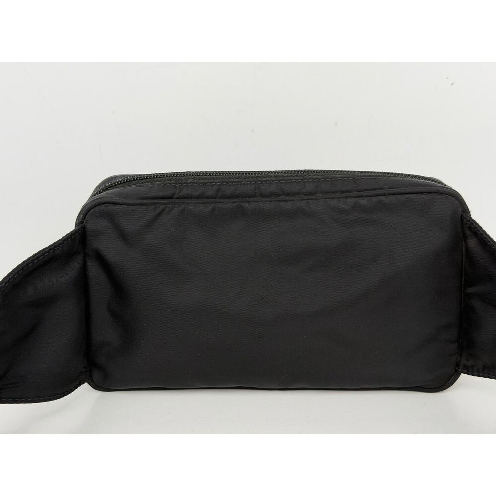 Prada Tessuto Nylon Belt Bag in Black with a Front Zippered Pocket S07 - Picture 2 of 16